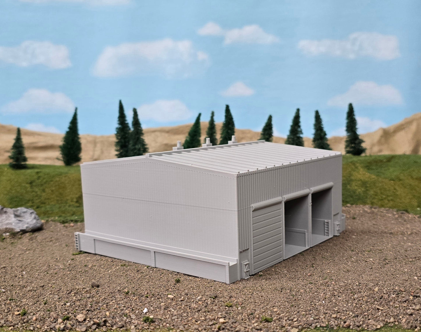 Z Scale 5 Bay Shed for Train Parking