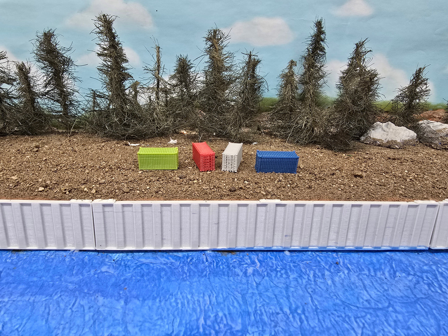 Z scale containers 20' (Singles)