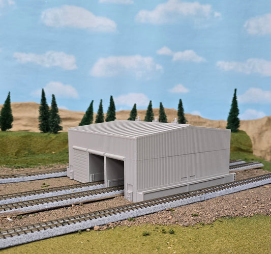 Z Scale 5 Bay Shed for Train Parking
