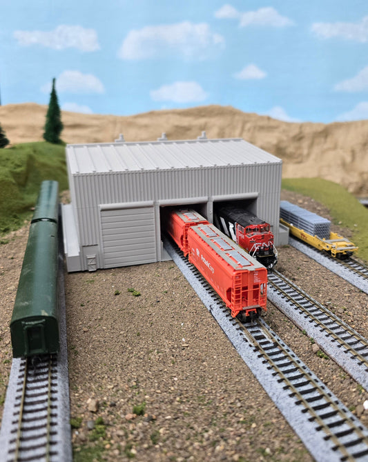 Z Scale 5 Bay Shed for Train Parking
