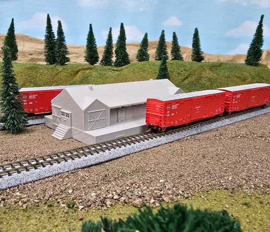 Z scale Train station: Moving People and Goods