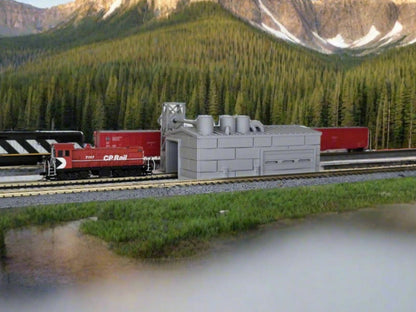 Z Scale Trackside wood shop