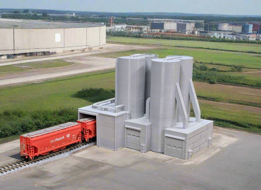 Z Scale Concrete and Cement Plant