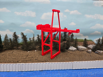 Z scale contaner crane for intermodal/ Port scenes: 4 Colors Available!