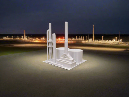 Z Scale Oil refinery plain: Tomorrows fuel today!