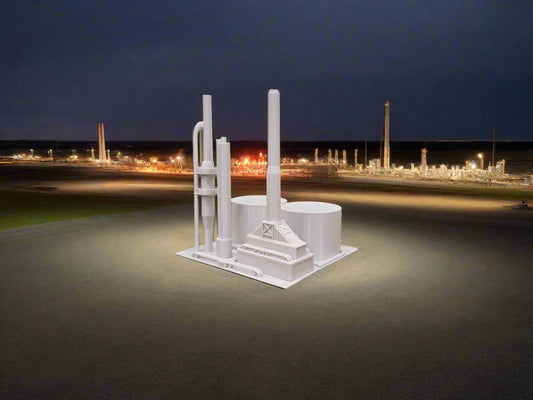 Z Scale Oil refinery plain: Tomorrows fuel today!