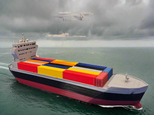 Z scale container ship